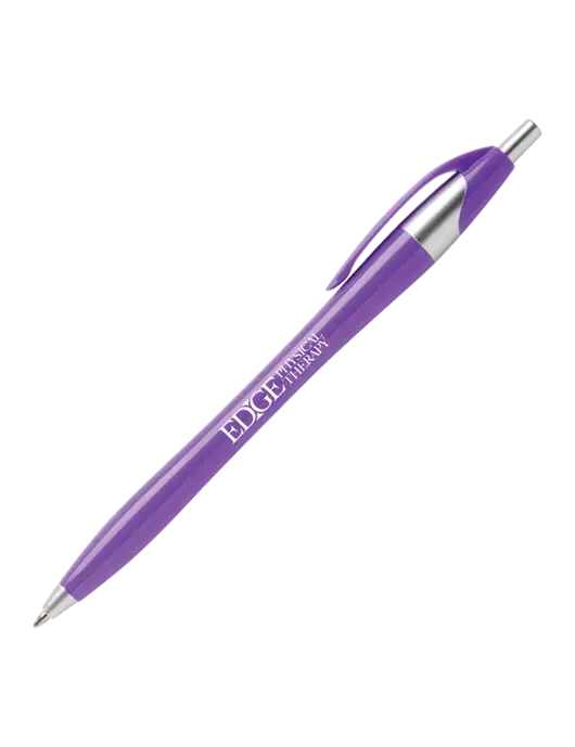 Novella Purple Platinum Pen - Blue Ink w/Edge Physical Therapy Logo
