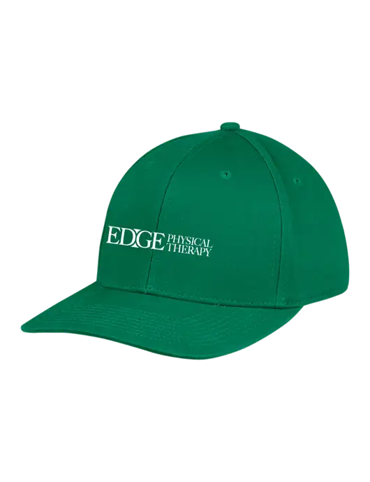 Premium Modern Structured Twill Kelly Green Snapback Cap w/Edge Physical Therapy Logo