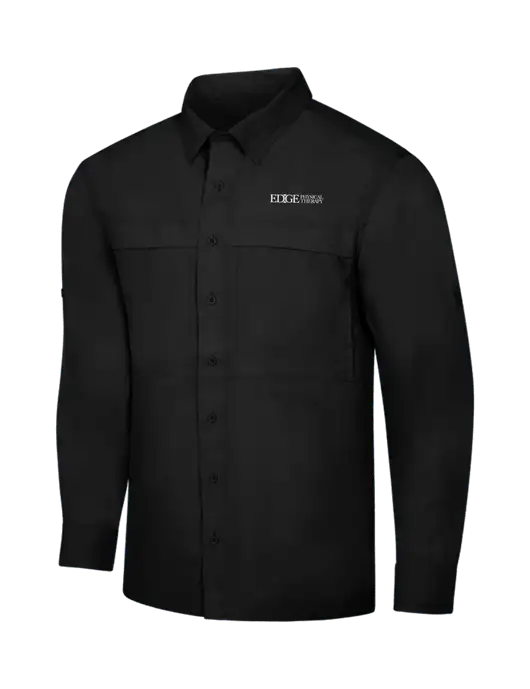 Black Long Sleeve UV Daybreak Shirt w/Edge Physical Therapy Logo