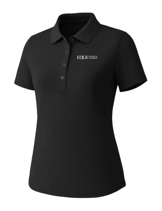 Callaway Womens Core Black Performance Polo w/Edge Physical Therapy Logo