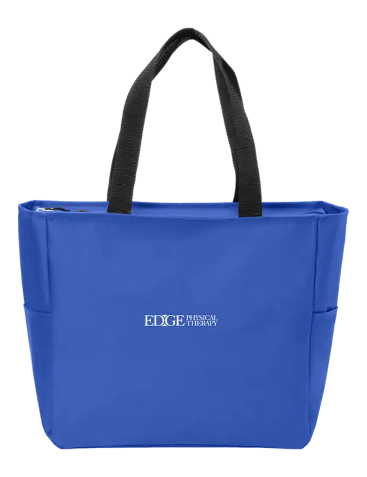 Everyday True Royal Zip Tote  w/Edge Physical Therapy Logo