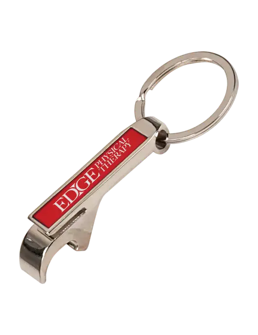 Red Bottle Opener Keychain w/Edge Physical Therapy Logo