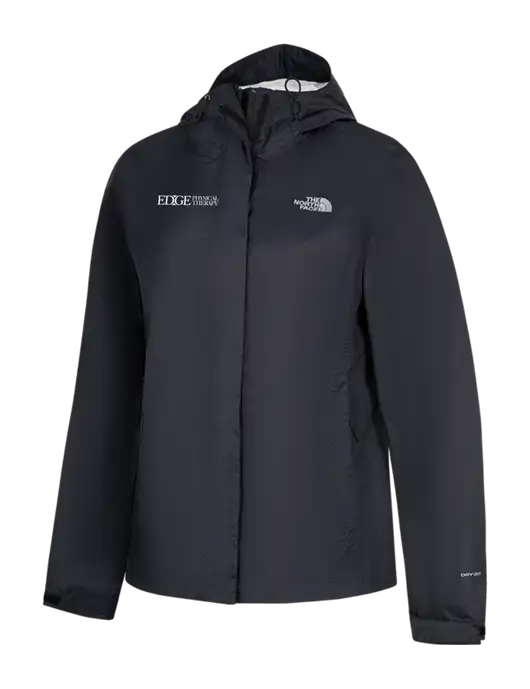 The North Face Womens Black DryVent Rain Jacket w/Edge Physical Therapy Logo