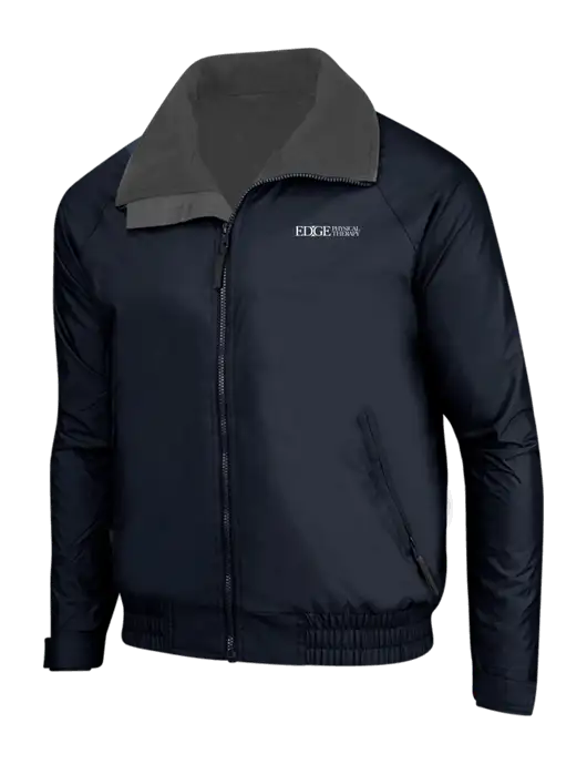 True Navy/Grey Heather Classic Competitor Jacket w/Edge Physical Therapy Logo