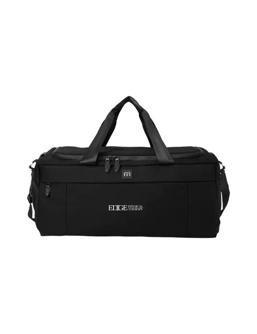 TravisMathew Black Duration Duffel w/Edge Physical Therapy Logo