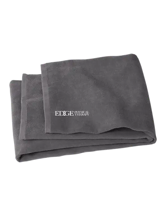 Graphite Beach Towel w/Edge Physical Therapy Logo