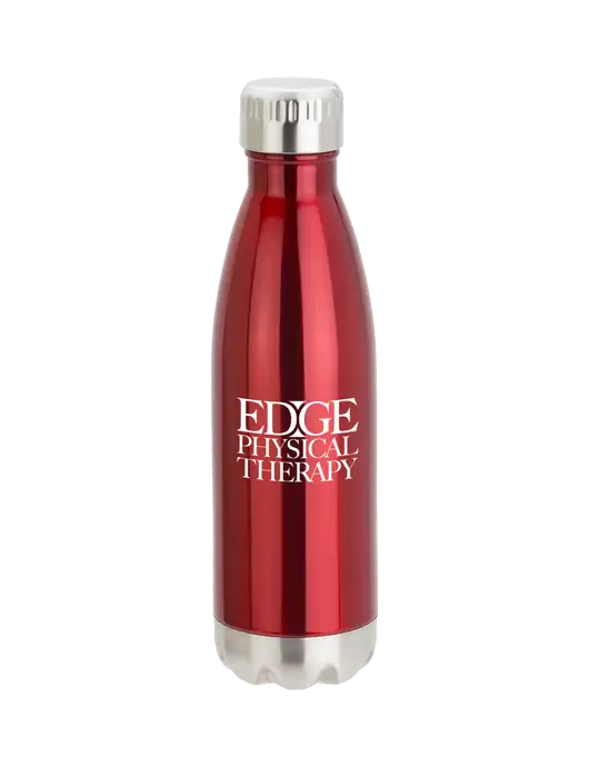 City Go Red 17 oz Insulated Bottle w/Edge Physical Therapy Logo