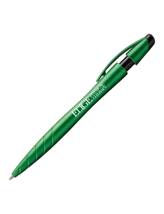 Awali Green Metallic Pen - Black Ink w/Edge Physical Therapy Logo