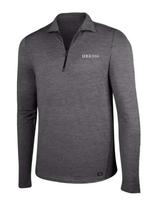OGIO Gear Grey Heather Endurance Force 1/4 Zip w/Edge Physical Therapy Logo