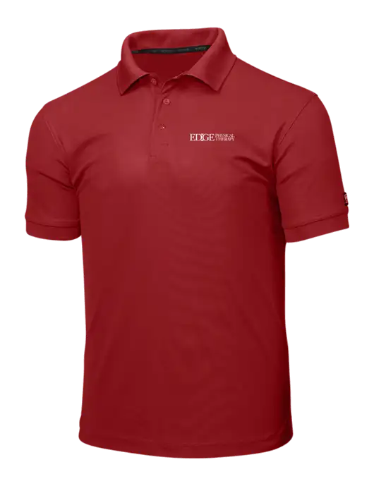 OGIO Red Caliber 2.0 Polo w/Edge Physical Therapy Logo