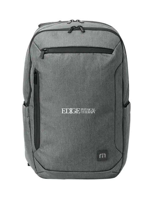 TravisMathew Medium Grey Heather Duration Backpack w/Edge Physical Therapy Logo