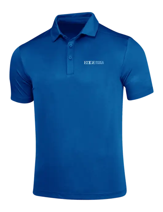 True Royal Posi-UV Pro Polo w/Edge Physical Therapy Logo