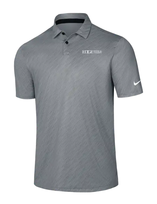 Nike Medium Grey Vapor Dash Polo w/Edge Physical Therapy Logo