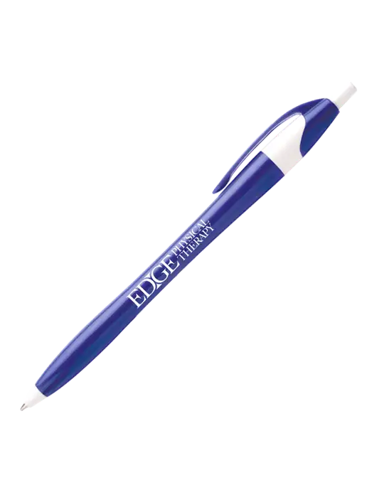 Novella Royal/White Executive Pen - Blue Ink w/Edge Physical Therapy Logo