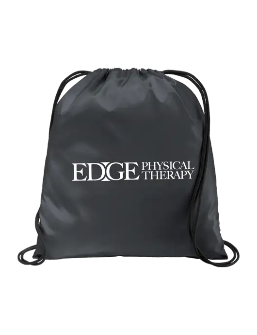 Drawstring  Graphite Grey Cinch Pack w/Edge Physical Therapy Logo