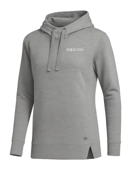 OGIO Heather Grey Womens Luuma Pullover Fleece Hoodie w/Edge Physical Therapy Logo