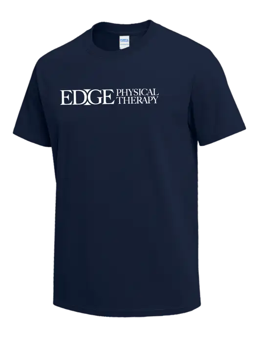 Navy Heavyweight 6.1 oz T-Shirt w/Edge Physical Therapy Logo