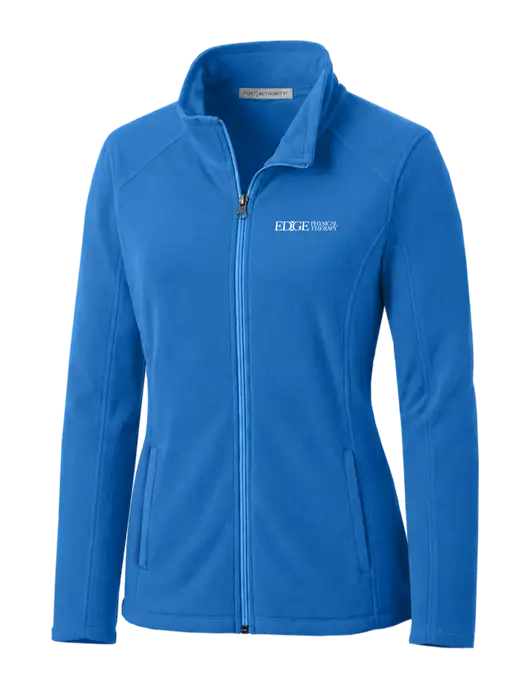Light Royal Womens Microfleece Jacket w/Edge Physical Therapy Logo