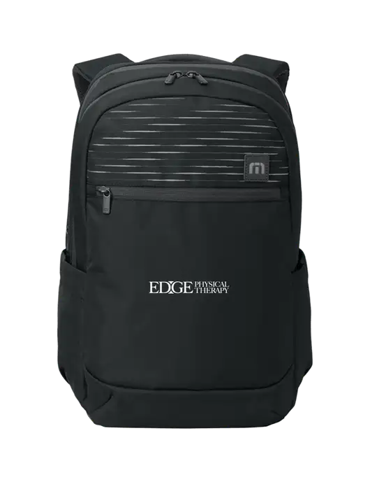 TravisMathew Black Approach Backpack w/Edge Physical Therapy Logo