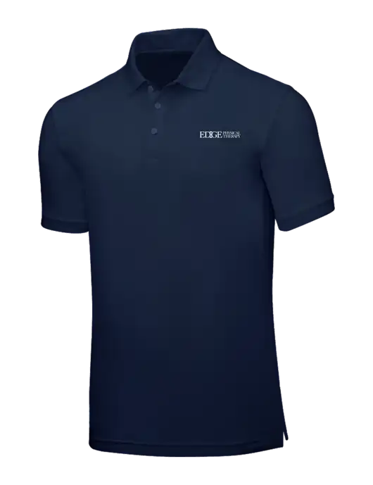 Navy Blue Core Classic Pique w/Edge Physical Therapy Logo