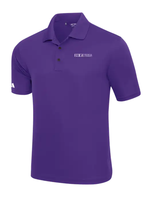 Adidas Purple Basic Sport Polo w/Edge Physical Therapy Logo