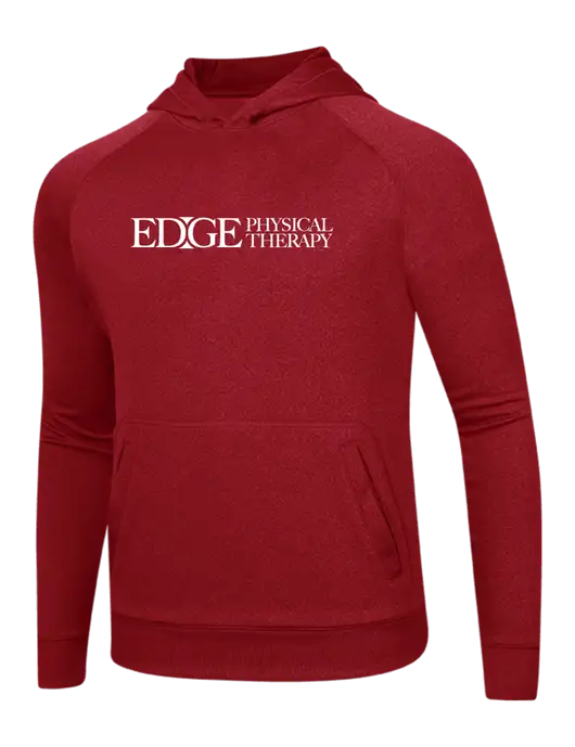 Tech True Red Fleece Hooded Sweatshirt w/Edge Physical Therapy Logo