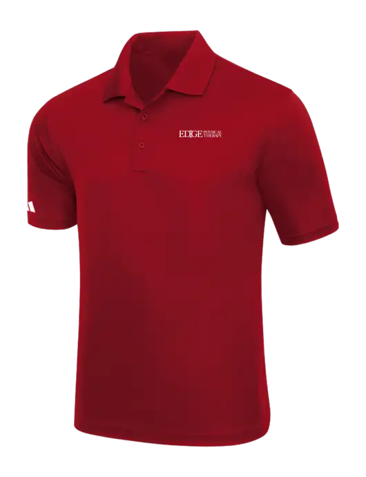 Adidas Red Basic Sport Polo w/Edge Physical Therapy Logo
