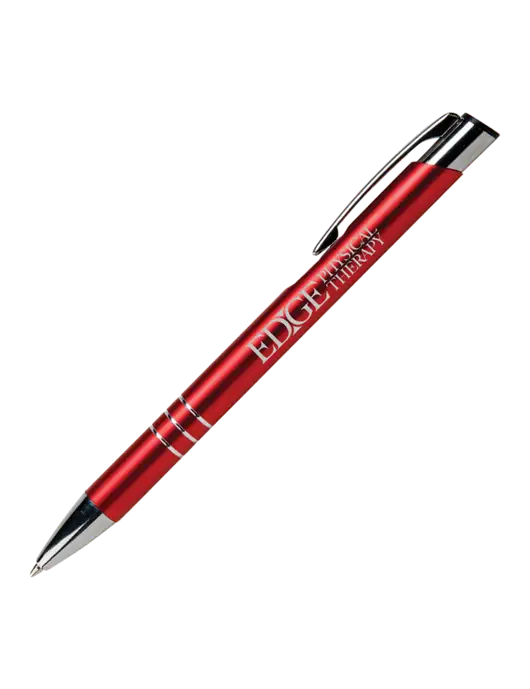 Laurent Red Pen - Black Ink w/Edge Physical Therapy Logo