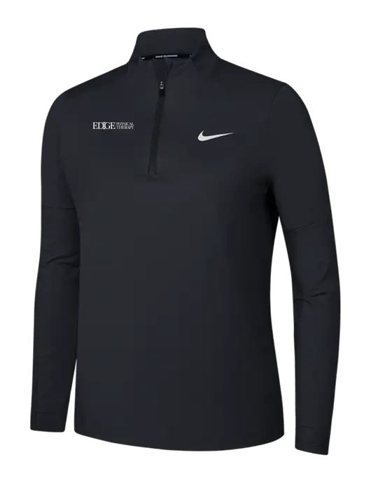 Nike Black Womens Dri-FIT Element 1/2-Zip Pullover w/Edge Physical Therapy Logo