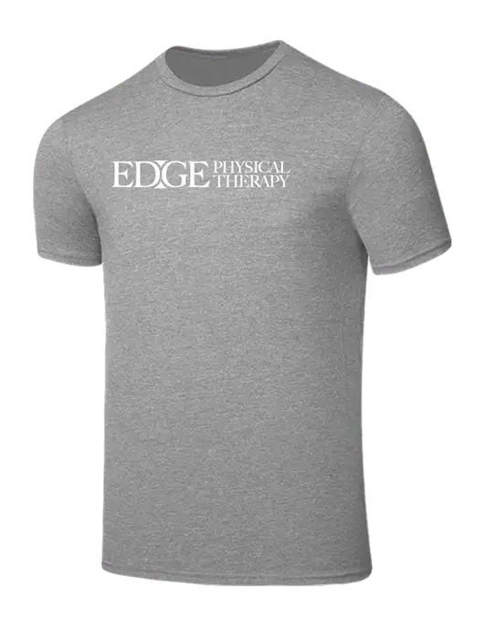 Seriously Soft Light Heather Grey T-Shirt w/Edge Physical Therapy Logo