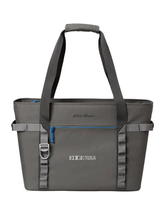Eddie Bauer Dark Medium Grey/Royal Max Cool Tote Cooler  w/Edge Physical Therapy Logo