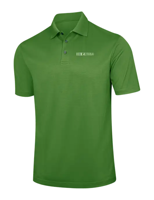 Kelly Green Performance Fine Jacquard Polo w/Edge Physical Therapy Logo