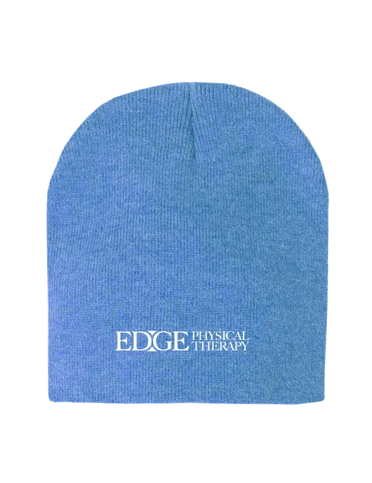 Royal Heather Element Knit Beanie w/Edge Physical Therapy Logo