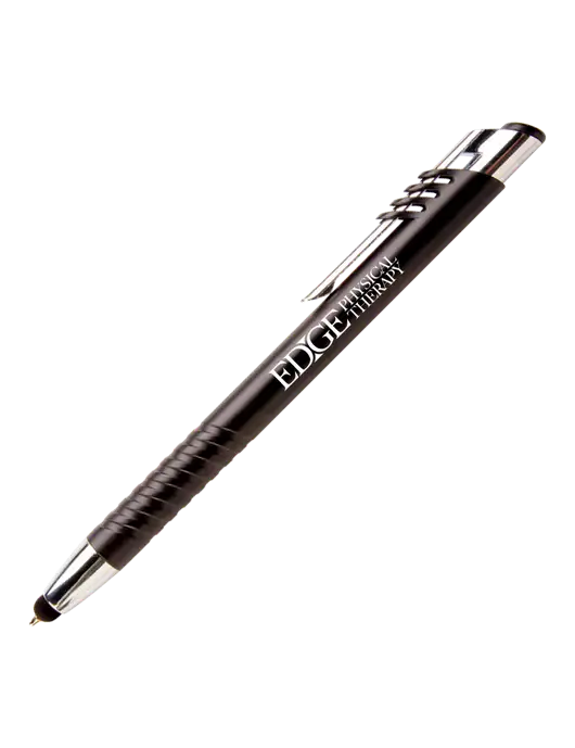 Schirhart Black Stylus Pen - Blue Ink w/Edge Physical Therapy Logo