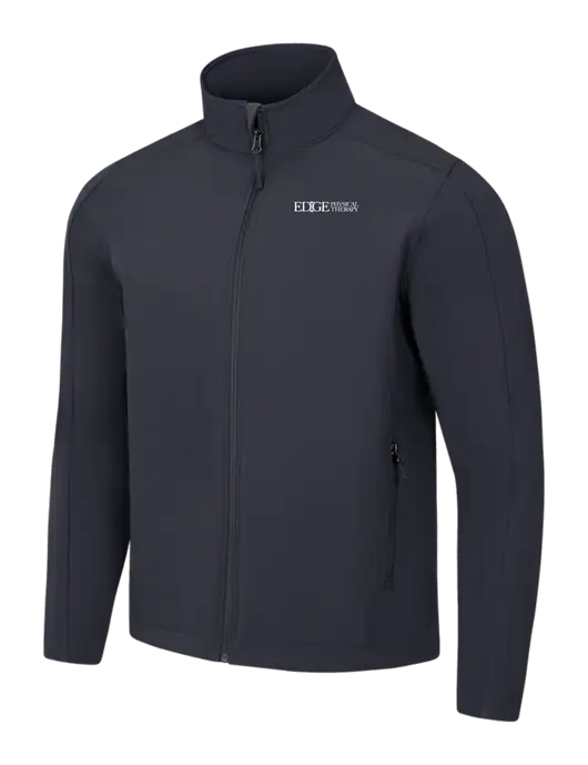 Charcoal Grey Core Soft Shell Jacket w/Edge Physical Therapy Logo
