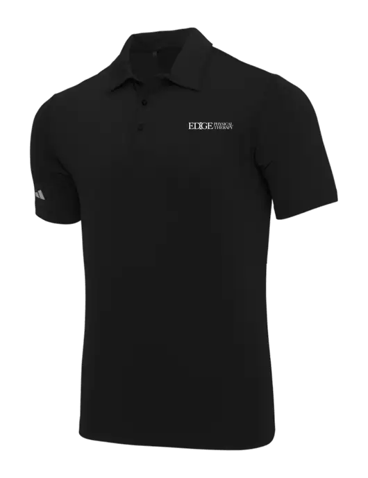 Adidas Black Ultimate Solid Polo w/Edge Physical Therapy Logo