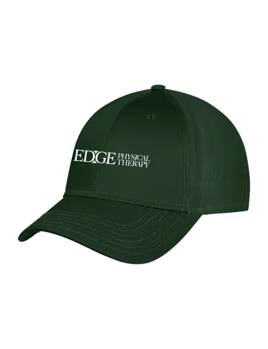 Dark Green Mesh Trucker Cap Snap Back w/Edge Physical Therapy Logo