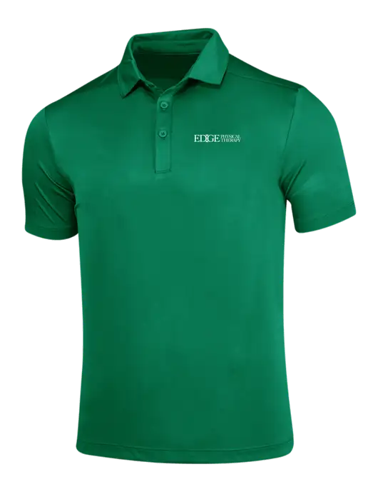 Kelly Green Posi-UV Pro Polo w/Edge Physical Therapy Logo