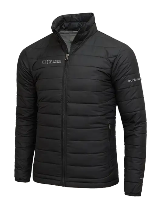 Columbia Black Powder Lite Jacket w/Edge Physical Therapy Logo