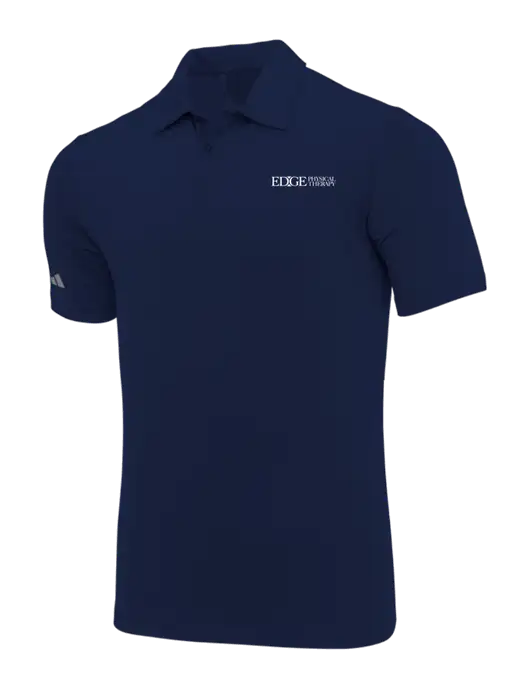 Adidas Navy Blue Ultimate Solid Polo w/Edge Physical Therapy Logo