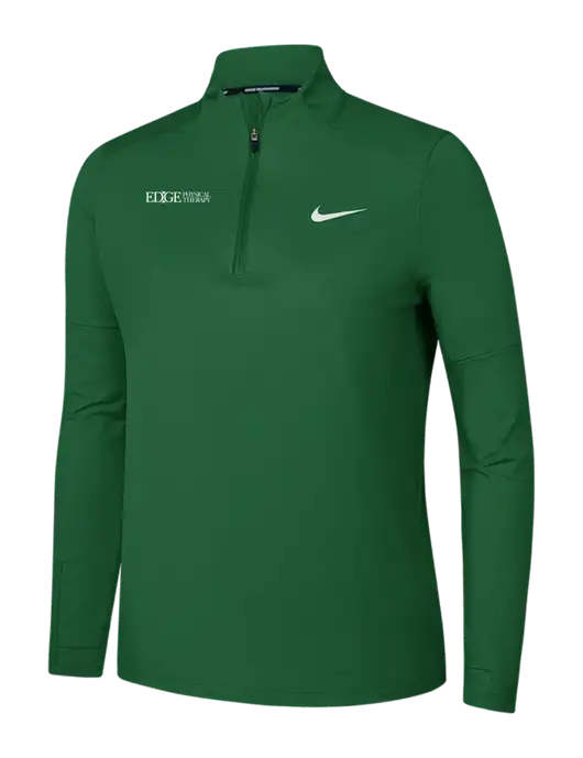 Nike Dark Green Womens Dri-FIT Element 1/2-Zip Pullover w/Edge Physical Therapy Logo