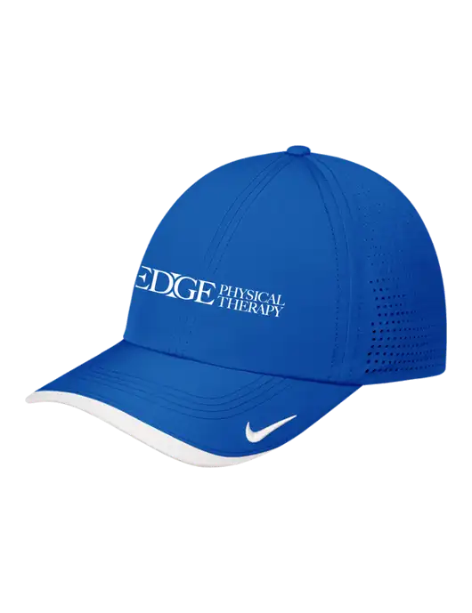 Nike Royal/White Dri-FIT Perforated Performance Cap w/Edge Physical Therapy Logo