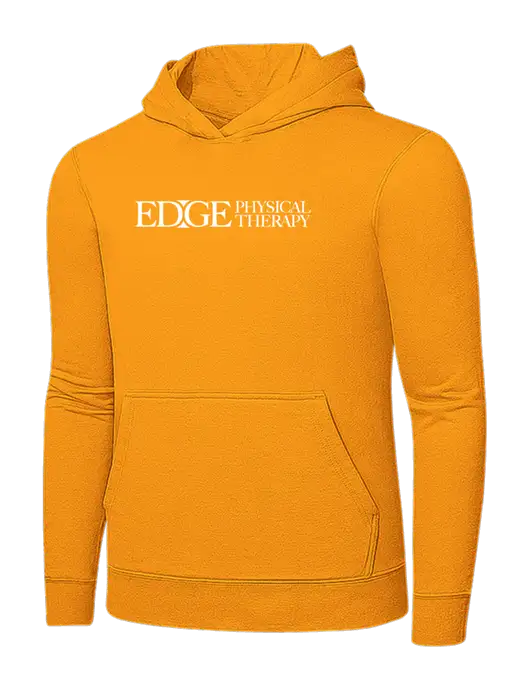 Yellow Gold 7.8 oz Ring Spun Hooded Sweatshirt w/Edge Physical Therapy Logo