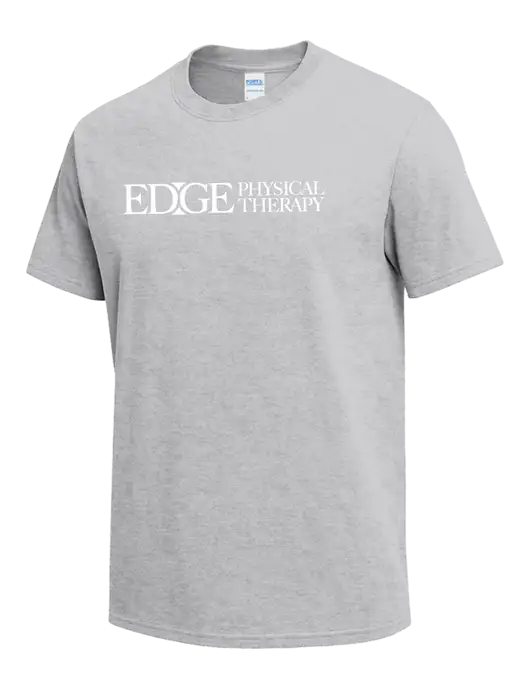 Light Grey Heather Heavyweight 6.1 oz T-Shirt w/Edge Physical Therapy Logo