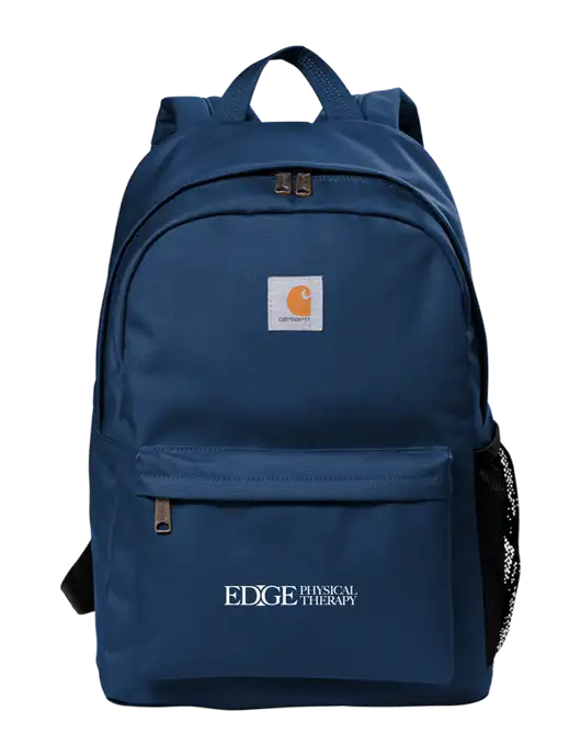 Carhartt Navy Canvas Backpack w/Edge Physical Therapy Logo