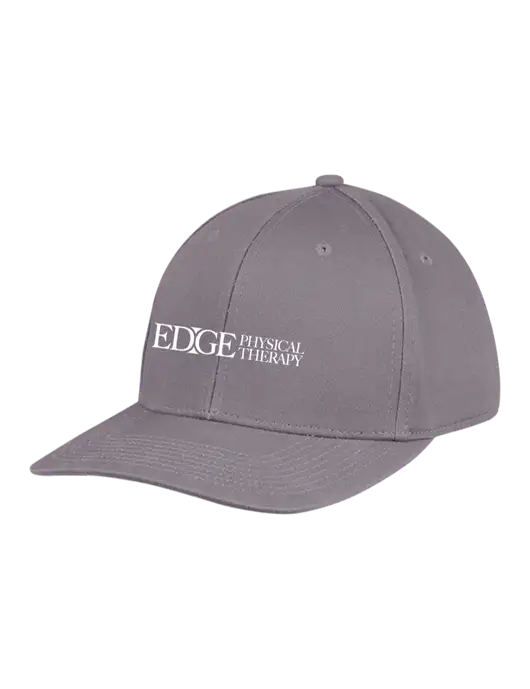 Premium Modern Structured Twill Charcoal Snapback Cap w/Edge Physical Therapy Logo