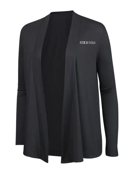 Smoke Grey Womens Concept Cardigan w/Edge Physical Therapy Logo