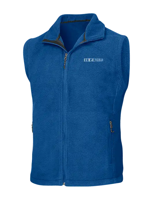 Royal Fleece Vest w/Edge Physical Therapy Logo