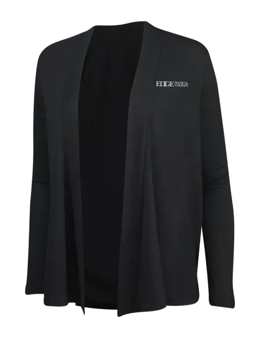 Black Womens Concept Cardigan w/Edge Physical Therapy Logo