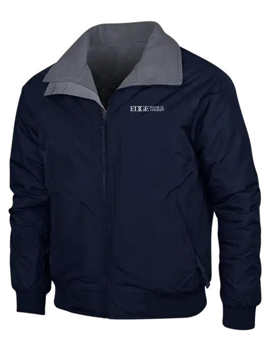 Navy/Heather Grey Classic Challenger Jacket w/Edge Physical Therapy Logo
